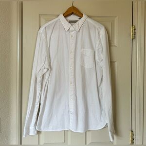 All Saints Crisp White Button Down Shirt